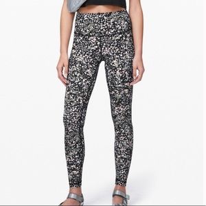 lululemon Wunder Under Floral Spritz HR leggings